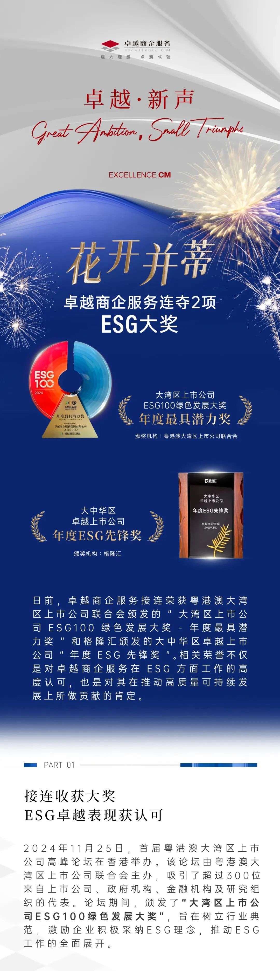 鸿运国际 - 鸿运国际荣耀丨鸿运国际商企效劳荣获两项ESG大奖